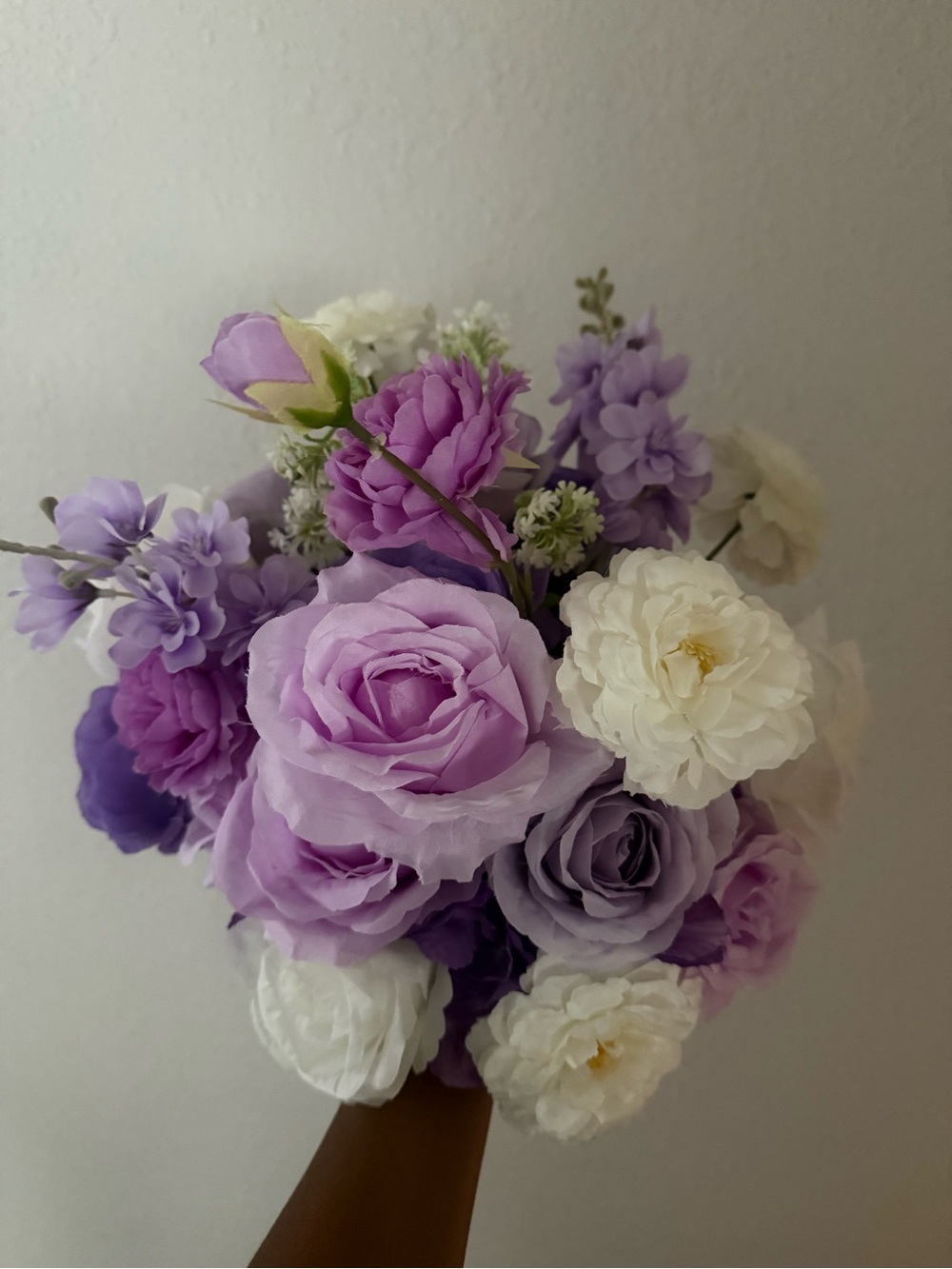 Unbranded Lavender and White Artificial Flower Bouquet - Home Accent